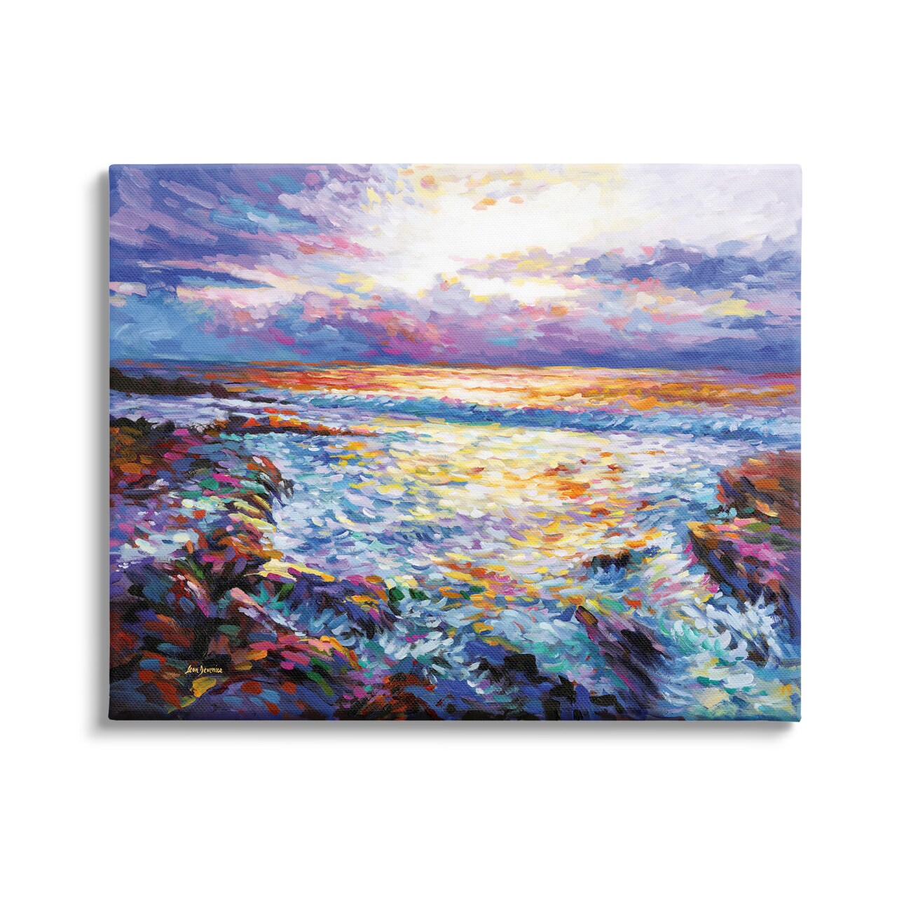 Stupell Industries Abstract Contemplation by the Sea Canvas Wall Art